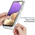 thumbnail image 4 of NEOYFC for Galaxy A32 4G, for Samsung A32 4G SM-A325F Clear Crystal Case with Tempered Glass Screen Protector, Soft 360°Full Body Shockproof Hybrid Bumper Protection for Samsung A32 Clear, 4 of 7