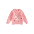 thumbnail image 1 of Gupgi Bébé Fille Pull Demi-Anniversaire 6M 12M Bébé Col Rond Pull à Manches Longues, 1 of 9