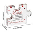thumbnail image 4 of WUSUOWEI 1PCS Fathers Day Dad Gifts from Daughter Son,Engraved Acrylic BlockPuzzle Keepsake Clear Acrylic Block Decorations Meaning Gift for Birthday Father's Day Thanksgiving, 4 of 8
