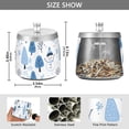 thumbnail image 2 of Yayeee Ashtray with Lid for Cigarette Smokeless Stainless Steel Home Ash Holder, Simple Cartoon Snowmen, 2 of 7