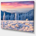 thumbnail image 2 of Amazing Winter Sunrise in Mountains - Large Landscape Canvas Art Print, 2 of 4