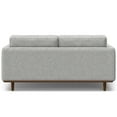 thumbnail image 3 of Morrison 72 inch Wide Mid-Century Modern Loveseat Sofa in Mist Grey Woven-Blend Fabric, 3 of 10