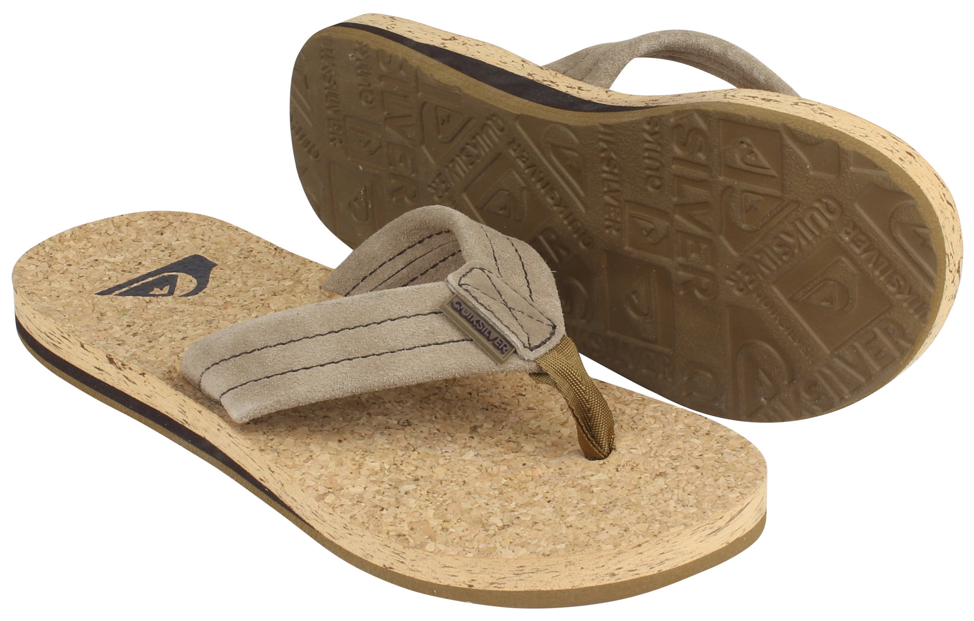 Quiksilver Mens Carver Cork Beach Casual Sandals - Brown - Walmart.com