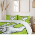 thumbnail image 6 of Ambesonne Sloth Duvet Cover Set, Animal Branch, 2-Calking, Pale Grey Green White, 6 of 7