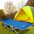 thumbnail image 2 of Nice C Folding Camping Cot, Sleeping Bed, Tent Cot, with Pillow, Carry Bag & Storage Bag, Extra Wide Sturdy, Heavy Duty Holds Up to 500 Lbs, Lightweight, Comfortable for Outdoor&Indoor(Grey), 2 of 9