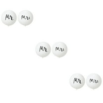 jojofuny Latex Balloon White 36Inch Round For Couples Valentine Day