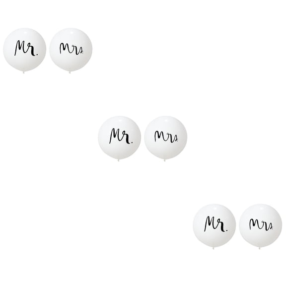 jojofuny Latex Balloon White 36Inch Round For Couples Valentine Day