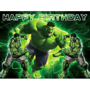 Hulk Backdrop Banner Party Supplies Poster Movie Theme Background for Photography Kids Birthday Decorations