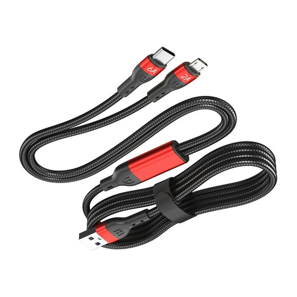 Excellent USB to Type-C+Micro USB Charging Cable Splitter Cord 59.06inch