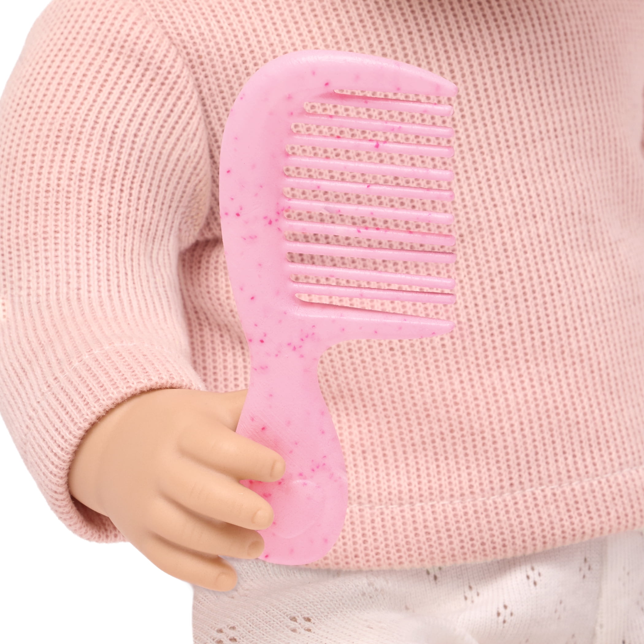 LullaBaby Baby Doll with Wavy Blonde Hair & Comb Blue Eyes & Fair Skin Tone