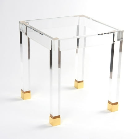 Best Home Fashion Clear Acrylic Square Leg Side End (Best High End Furniture)