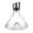 B, variant on Iceberg Wine Decanter - Hand Blown Glass & Stainless Steel Red Wine Filter and Dispenser with 12-Channel Aeration,7.2x7.2x6.88 Inches(B)
