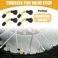 thumbnail image 2 of Unique Bargains 4 Pcs Car PVR50 Tubeless Tire Valve Stem Universal for Cars RV Bicycles Motorcycles Trailers Gold Tone, 2 of 8