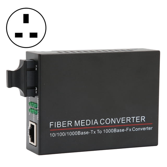 Transceptor de fibra TBCMC3602ED20 20 km/SC/1310 nm RJ45 enrutador de fibra óptica 100240 V (enchufe del Reino Unido)