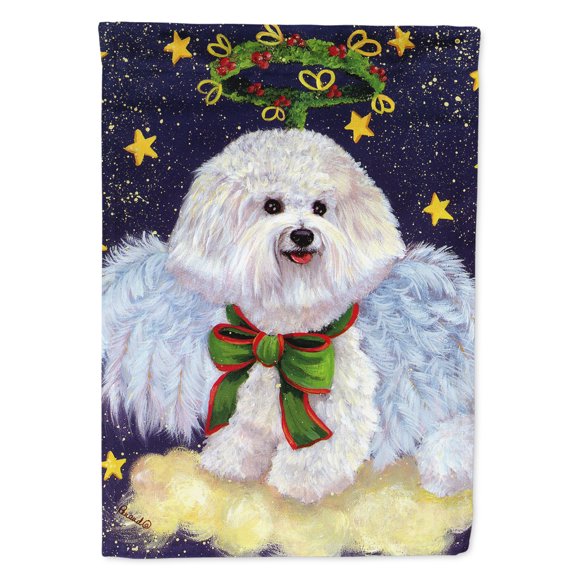 Carolines Treasures PPP3027CHF Bichon Frise Christmas Angel Flag Canvas House Size  Large multicolor