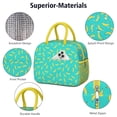 thumbnail image 4 of Lunch Bag Lunch Box for Women Reusable Insulated Lunch Bags,Water-Resistant Tropical Banana on Green Background Cooler Lunch Tote Bag, Large Capacity for Work Travel Picnic, 4 of 6