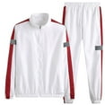 thumbnail image 2 of Blekii Men's Lightweight Tracksuit Set, Couples Matching Sportswear Two-Piece, Breathable Spring Fall Loungewear, Casual Gym Running Outfit, Comfortable Coordinated Set, Perfect, 2 of 3