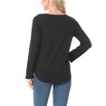thumbnail image 5 of Olyvenn Fashion Women's Maternity Nursing Tops Comfy Long Sleeve Breastfeeding T-Shirt Soft Comfort Double Layer Pregnancy Blouse Black 16, 5 of 6
