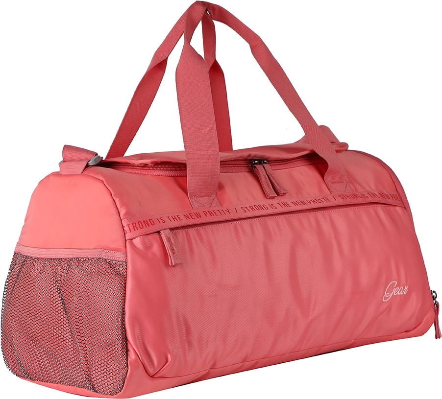 Gear Polyester 20 L Shine On Duffle Water Resistant Travel Duffle/Gym Duffel Bag With Shoe Pocket for Men/Women - Pink