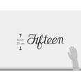 thumbnail image 4 of Montague Metal Products SHN-15 Script Modern House Number Fifteen, 4 of 4