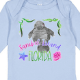 thumbnail image 4 of Inktastic Sanibel Island Florida Cute Swimming Manatee Boys or Girls Long Sleeve Baby Bodysuit, 4 of 5