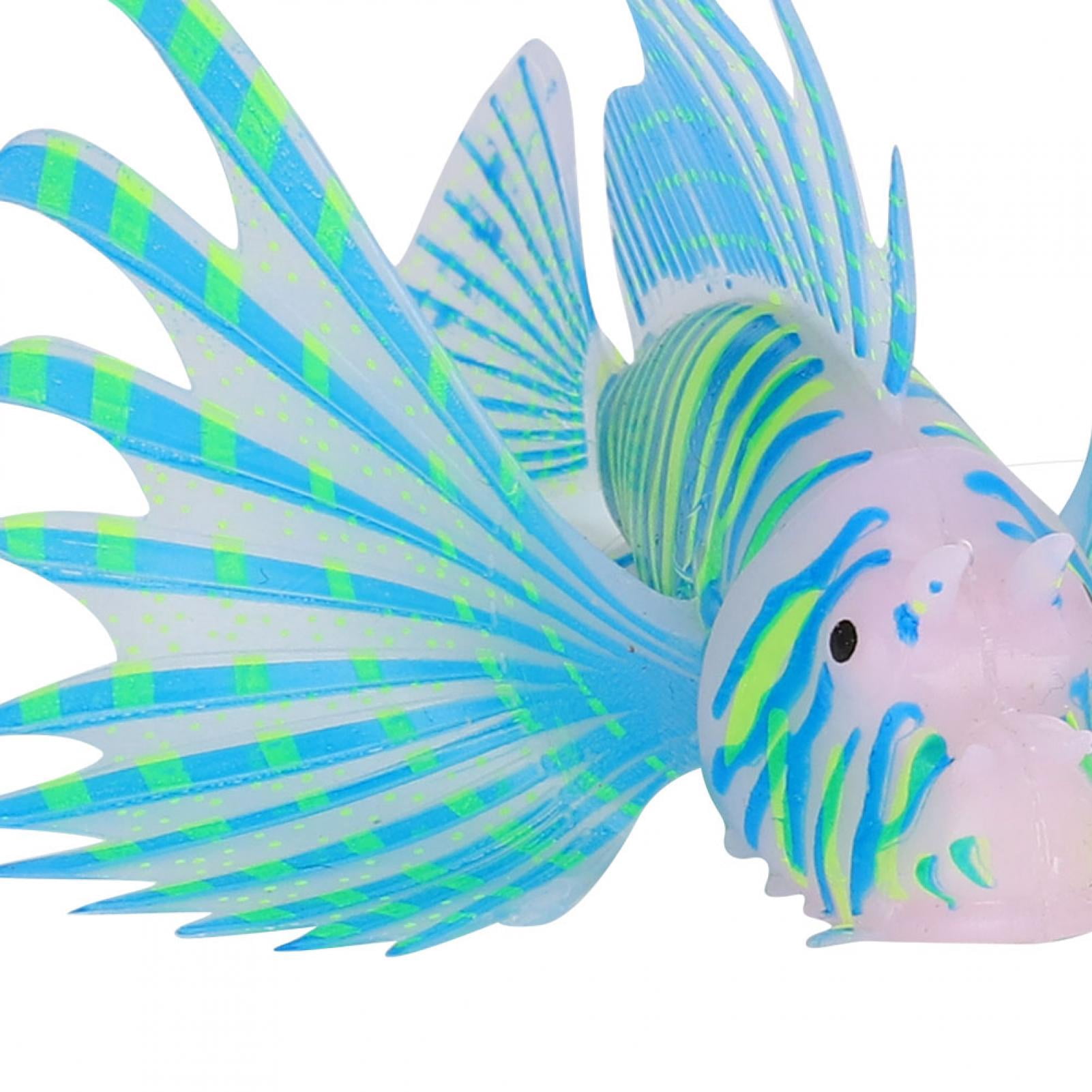 Gupbes Suction Cups Aquarium Lionfish Decoration, Fish Tank Landscape Decoration Imitation Tasteless For Fish Tank Aquarium