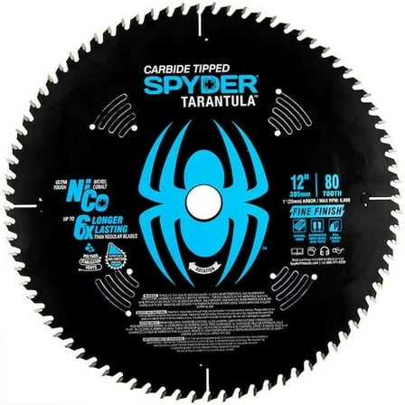 12 in. 80-Tooth NiCo Carbide Tipped Fine Finish Saw Blade