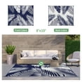 thumbnail image 3 of DEORAB 8'x10' Outdoor Rugs Patio Waterproof Outside Mat Reversible Plastic Camping Carpet,Navy blue & White, 3 of 9