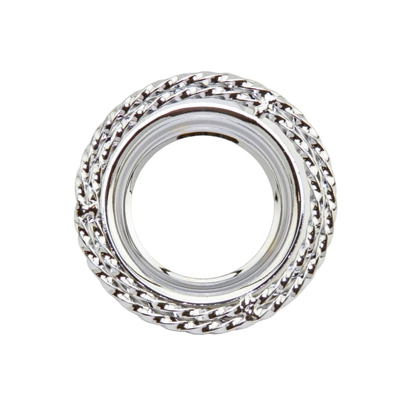 Bike Lowrider Double Square Twisted Bottom Bracket Cup Chrome.