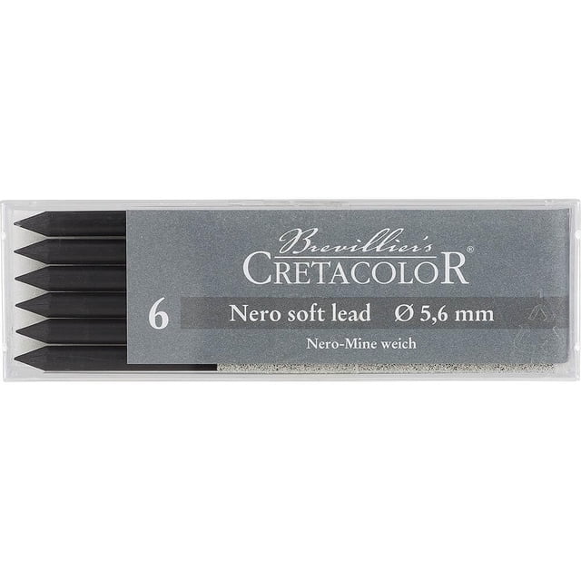 Set de 6 barras de dibujo Cretacolor Nero oleosas #1 blandas