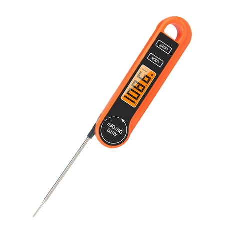 

Kezqiaxn Home and Kitchen Gadgets Clearance Grill Electronic Food Temperature Measuring Instrument Home Barbecue Temperature Measuring Instrument Foldable 3 Seconds Quic Kreading Orange