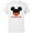 White, variant on Disney Mickey Mouse Red Shorts Icon Husband Family- Short Sleeve Cotton T-Shirt for Adults - Customized-Black