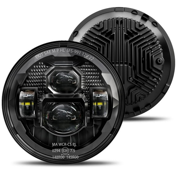 Faros delanteros redondos HWSTAR 2023 LED de 7 pulgadas para Jeep Wrangler