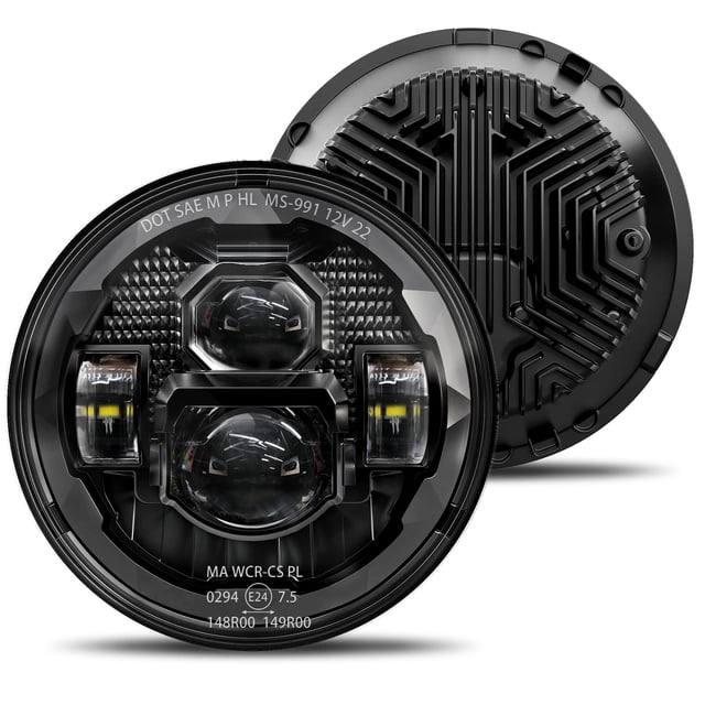 Faros delanteros redondos HWSTAR 2023 LED de 7 pulgadas para Jeep Wrangler