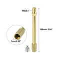 thumbnail image 4 of 4pcs 100mm/3.94" Long Brass Car Tire Valve Extension Adaptor Air Tyre Stem Extender Inflation Stright Bore for Truck, 4 of 8