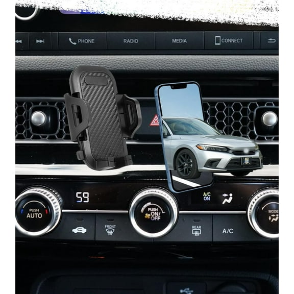 2025 Civic Phone Mount Civic Phone Holder for 2025 2024 2023 2022Civic Accessories Compatible for All Cell Phones