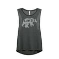 thumbnail image 1 of Thread Tank Auntie Bear Women's Fashion Sleeveless Muscle Tank Top Charcoal Large, 1 of 4