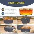 thumbnail image 4 of Carsolt Electric Lunch Box Food Heater for Adults 80W Portable Food Warmer for Car/Home 1.5L Heated Lunch Box for Adults, 12V/24V/110V Loncheras para Hombres de Trabajo lonchera eléctrica portátil, 4 of 6