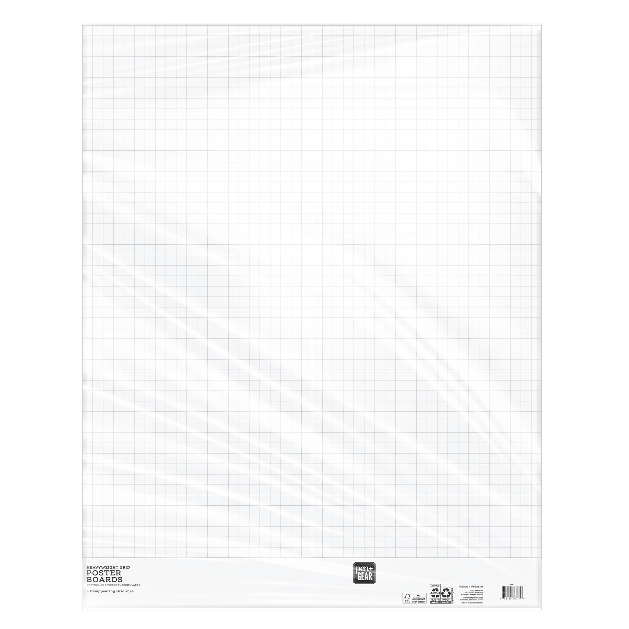 Poster Board, 22 x 28, White, Pack Of 10 - Zerbee