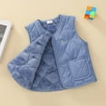 thumbnail image 2 of IVEYRTF Childrens Sleeveless Vests Warm Zipper or Button Pockets Casual Layering Piece Fall Winter Kids Outerwear Tops Unisex Toddler Youth Everyday Wear(Blue#1,9-10 Years), 2 of 7