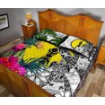 thumbnail image 4 of Nueva Caledonia Colcha Personalizada Juego de Apuestas Blanco - Tortuga Plumeria Plátano, 4 of 5