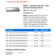 thumbnail image 2 of Muffler - Compatible with 2001 - 2006 Chevy Silverado 2500 HD 2002 2003 2004 2005, 2 of 2