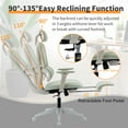 thumbnail image 2 of Ergonomic Office Chair, Comfortable High Back Mesh Computer Chair Rolling Desk Chair - 2D Adjustable Armrest, Adjustable Headrest, Dynamic Lumbar Support, Ergonomic Chair for Home Office Work, Green, 2 of 10