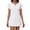 White, variant on XiYing Dress Shirts for Men, Women's V-Neck Lace-Trimmed Casual Loose Fit Dress, 3/4 Sleeve Summer Style,