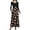 B2 Rose Black, variant on Aiyino Women's Maxi Dresses Long Sleeve Casual Long Dresses Loose with Pockets