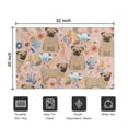 thumbnail image 5 of Bulldog Dog and Flower Florals Door Rugs,Washable Non Slip Door Mats Indoor,Decorative Door Mats,Entry Mat Indoor for Entrance,Bedroom,Kitchen,Bathroom,20"x32", 5 of 6