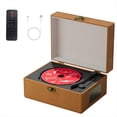 thumbnail image 1 of Reproductor de CD de Recargable con Altavoces, Transmisor Bluetooth, Regalo para Festivales, Reproductor de Música de Fondo para Decoración del Hogar., 1 of 7