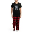 thumbnail image 4 of CafePress - Cartoon Hippo Pajamas - Women's Short Sleeve Print T-Shirt and Pants Dark Cotton Pajama Set, 4 of 7