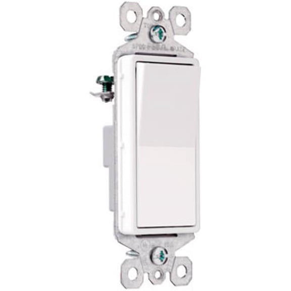 Pass & Seymour TM870ISLCC10 Single Pole Illuminated Decorator Switch, 15A, Ivory