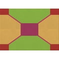thumbnail image 1 of Ahgly Company Machine Washable Indoor Rectangle Transitional Pistachio Green Area Rugs, 6' x 9', 1 of 7